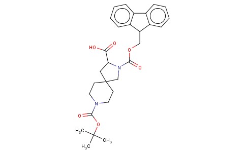 2-(((9H-FLUOREN-9-YL)METHOXY)CARBONYL)-8-(TERT-BUTOXYCARBONYL)-2,8-DIAZASPIRO[4.5]DECANE-3-CARBOXYLI